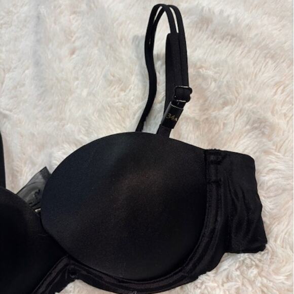 NWOT Victoria's Secret Black Push-Up Bra 34A - Picture 2 of 6